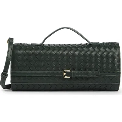 Urban Expressions Handbags Woven Convertible Clutch In Green