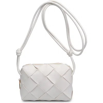 Urban Expressions Handbags Woven Crossbody Bag In Ivory
