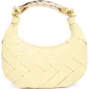 Urban Expressions Handbags Woven Crossbody Bag In Lime Yellow