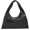 Urban Expressions Handbags Woven Hobo Shoulder Bag In Black