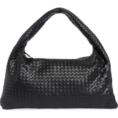Urban Expressions Handbags Woven Hobo Shoulder Bag In Black