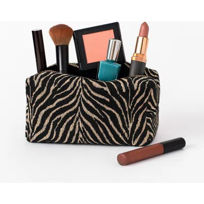 Urban Expressions Handbags Zebrini Cosmetic & Travel Organizer Pouch In Animal Print