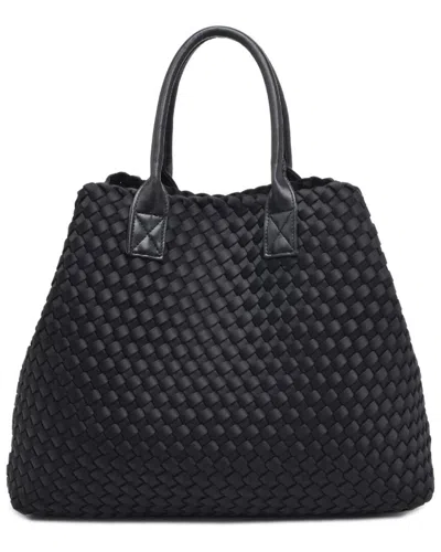 Urban Expressions Ithaca Woven Neo-prene Tote Bag In Black