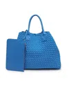 Urban Expressions Ithaca Woven Neo-prene Tote Bag In Ocean
