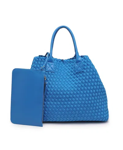 Urban Expressions Ithaca Woven Neo-prene Tote Bag In Ocean