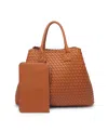 Urban Expressions Ithaca Woven Tote Bag In Tan