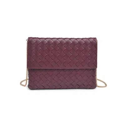 Urban Expressions Ivy Clutch In Burgundy In White