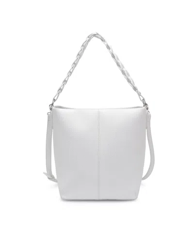 Urban Expressions Jamie Loop Shoulder Hobo Bag In White