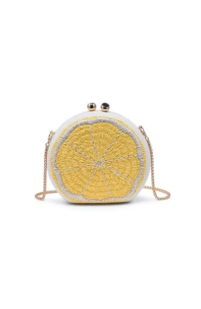 Urban Expressions Lemon Evening Bag In Yellow
