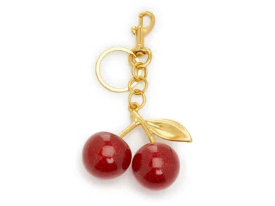 Urban Expressions Metal Cherries Bag Charm In Red