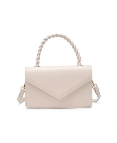 Urban Expressions Monique Braided Top Handle Crossbody In Ivory