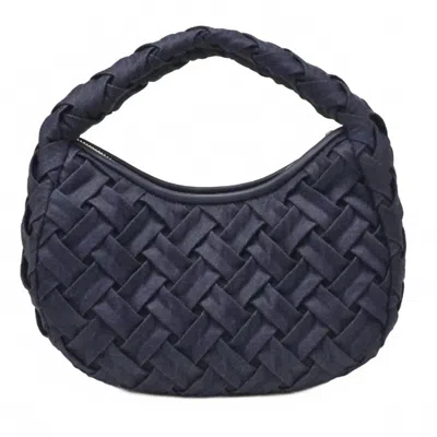 Urban Expressions Noreen Woven Clutch In Denim Blue