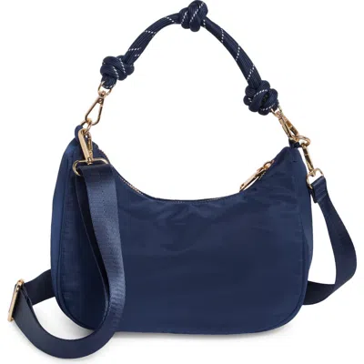 Urban Expressions Nylon Hobo Crossbody Bag In Blue