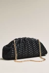 Urban Expressions Oversized Woven Leather Clutch In Black