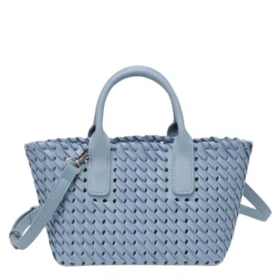 Urban Expressions Paisley Woven Crossbody Tote In Blue