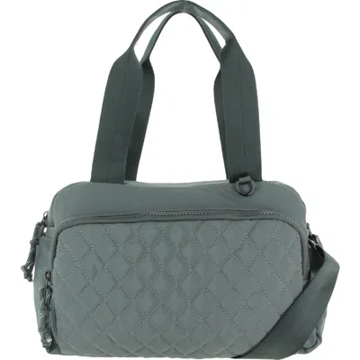 Urban Expressions Payton Womens Quilted Convertible Shoulder Handbag In Gray