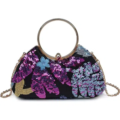 Urban Expressions Phoebe Evening Bag In Black Multi