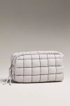 Urban Expressions Quilted Puffer Cloud Cosmetic Pouch In Gray