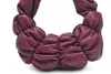 Urban Expressions Stella Puffy Quilted Vegan Leather Clutch In Wine