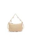 Urban Expressions Steph Seashell Straw Bag In Ivory In Multi