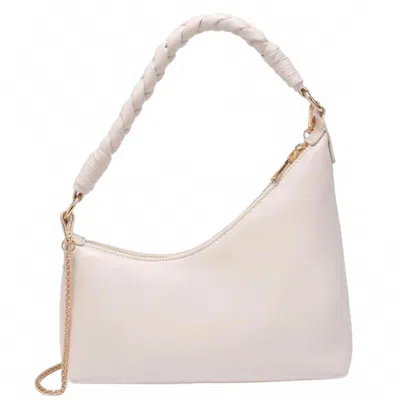 Urban Expressions Taylor Asymmetrical Shoulder Bag In Cream In White