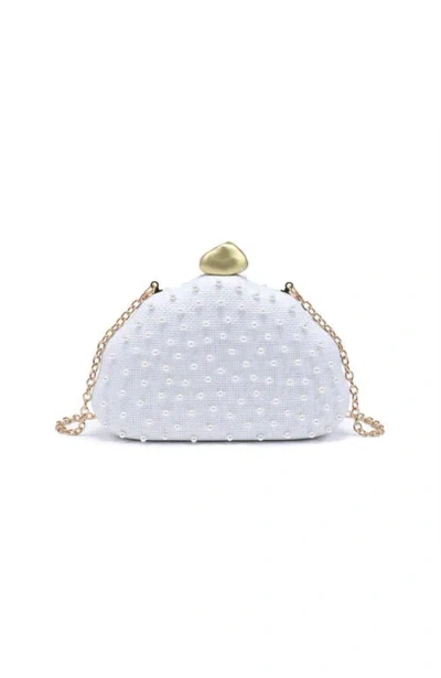 Urban Expressions Valerie Evening Bag In Ivory