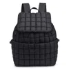 Urban Expressions Women's Alex Nylon Quilted Puffer Backpack In Black In Black