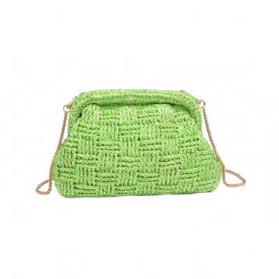 Urban Expressions Women's Annie Clutch Crossbody Bag In Lime In Green