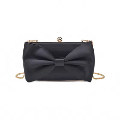 Urban Expressions Women's Belle Bow Evening Bag In Black In Orange