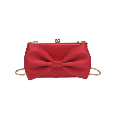 Urban Expressions Women's Belle Bow Evening Bag In Red