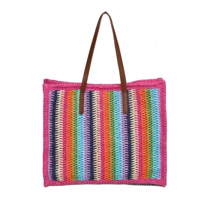 Urban Expressions Women's Candi Stripe Tote Bag In Pink