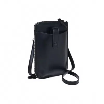 Urban Expressions Women's Carol Cell Phone Wallet Crossbody Bag In Black Vegan Leather