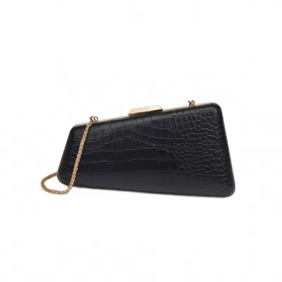 Urban Expressions Women's Irene Croco Asymmetrical Evening Bag In Black
