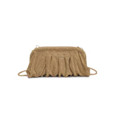 Urban Expressions Women's Irina Crystal Rhinestone Evening Bag In Gold