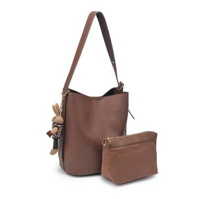 Urban Expressions Women's Jessica Hobo Bag In Chocolate In Gold