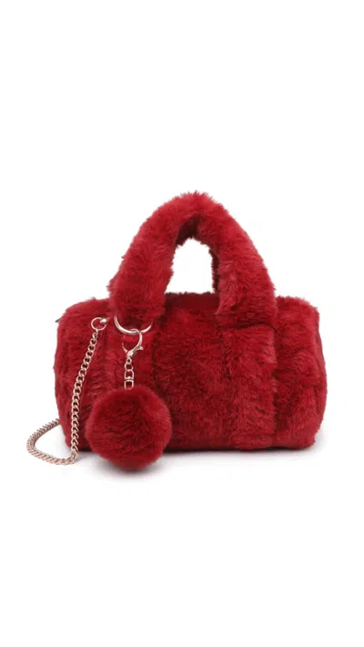 Urban Expressions Women's Lexi Crossbody Bag In Burgundy In White