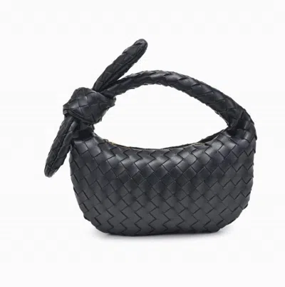 Urban Expressions Women's Lizbeth Tie Woven Clutch Bag In Black