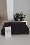 Urban Expressions Women's Rhinestone Clutch Bag In Black