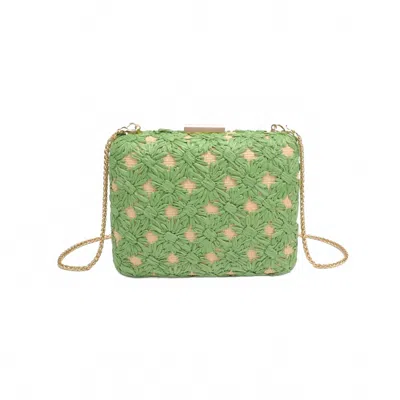 Urban Expressions Women's Samantha Evening Bag In Green/natural