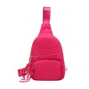 Urban Expressions Women's Sid Nylon Sling Backpack In Rose Pink In Pink
