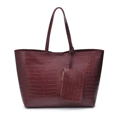 Urban Expressions Women's Tiffany Tote Bag In Burgundy