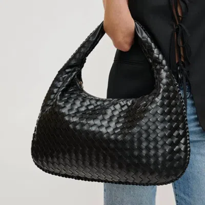 Urban Expressions Women's Victoria Woven Hobo Bag In Black