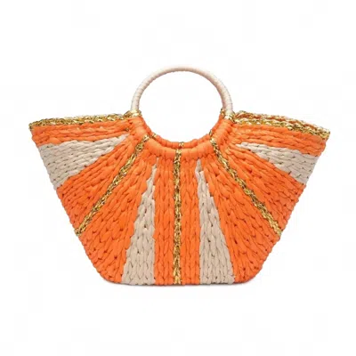 Urban Expressions Womens' Carmen Beach Tote Bag In Orange