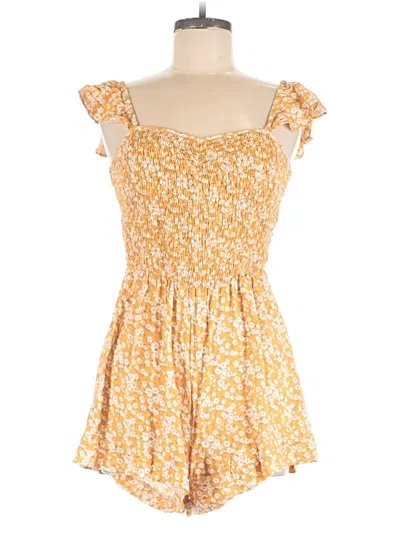 Pre-owned Urban Girl Romper In Yellow