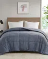 Urban Habitat Comfort Cool Jersey Knit Oversized Down Alternative Comforter, Full/queen In Navy