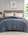 URBAN HABITAT COMFORT COOL JERSEY KNIT OVERSIZED DOWN ALTERNATIVE COMFORTER, TWIN/TWIN XL