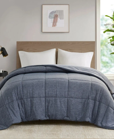 Urban Habitat Comfort Cool Jersey Knit Oversized Down Alternative Comforter, King/cal King In Navy