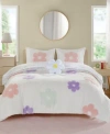 Urban Habitat Gracie Floral Reversible Comforter Sets In White,purple