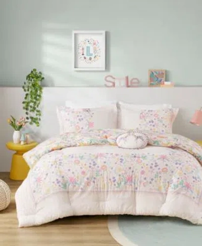 Urban Habitat Lulu Floral Reversible Comforter Sets In Purple