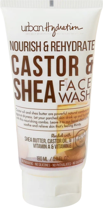 Urban Hydration Castor And Shea Face Wash